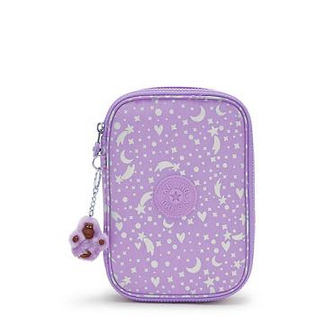 Kipling 100 Pens Printed Case Tassen Paars | BE 2036HA